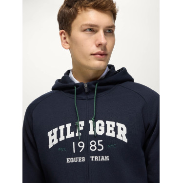 Parker Herren Zip-Up Hoodie Jacke Tommy Hilfiger Equestrian
