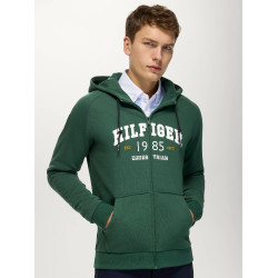Parker Herren Zip-Up Hoodie Jacke Tommy Hilfiger Equestrian