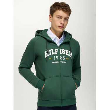 Parker Herren Zip-Up Hoodie Jacke Tommy Hilfiger Equestrian