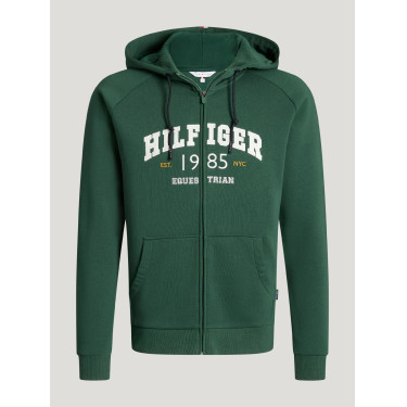 Parker Herren Zip-Up Hoodie Jacke Tommy Hilfiger Equestrian