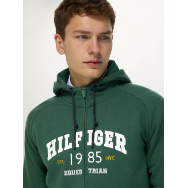 Parker Herren Zip-Up Hoodie Jacke Tommy Hilfiger Equestrian