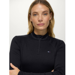 Cady Damen 1/4-Zip Trainingsshirt mit Strass Tommy Hilfiger Equestrian