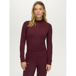 Cady Damen 1/4-Zip Trainingsshirt mit Strass Tommy Hilfiger Equestrian