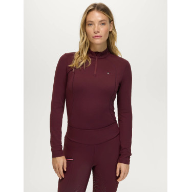 Cady Damen 1/4-Zip Trainingsshirt mit Strass Tommy Hilfiger Equestrian