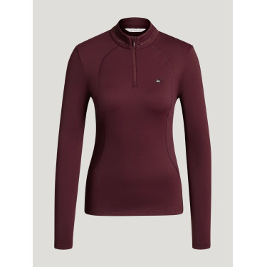 Cady Damen 1/4-Zip Trainingsshirt mit Strass Tommy Hilfiger Equestrian