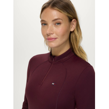 Cady Damen 1/4-Zip Trainingsshirt mit Strass Tommy Hilfiger Equestrian