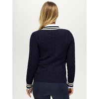 Roseville Damen Strickpullover mit Zopfmuster und V-Ausschnitt Tommy Hilfiger Equestrian Roseville Damen Strickpullover mit Zopfmuster und V-Ausschnitt Tommy Hilfiger Equestrian