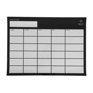 Magnetisches Turnier-Planboard 30x40 schwarz – Reitsport