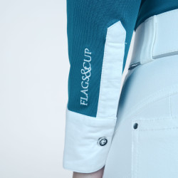 Damen-Poloshirt Cassia langarm Flags & Cup Damen-Poloshirt Cassia langarm Flags & Cup