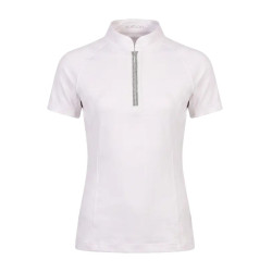 Mädchen Turniershirt Kurzarm Altrosa 160 – Reitshirt