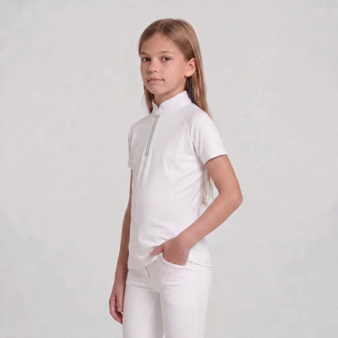Mädchen Turniershirt Kurzarm Altrosa 160 – Reitshirt