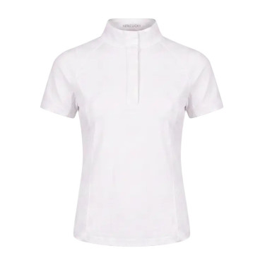 Turniershirt Mädchen kurzarm Weiß 160 – Reitbekleidung