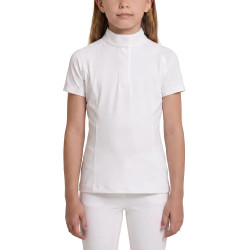 Turniershirt Mädchen kurzarm Weiß 160 – Reitbekleidung