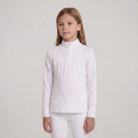 Turnierbluse Mädchen 160 – weiße Reitbluse langarm | Equi-Clic