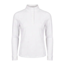 Turnierbluse Mädchen 160 – weiße Reitbluse langarm | Equi-Clic