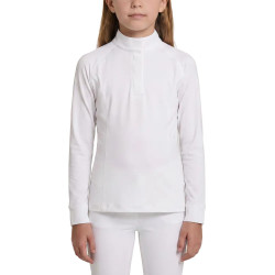 Turnierbluse Mädchen 160 – weiße Reitbluse langarm | Equi-Clic
