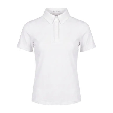 Jungen Turnier Reitbluse kurzarm Weiß – Größe 160 | Equi-Clic