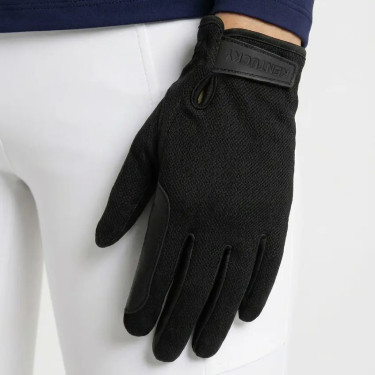 Sommer Reithandschuhe schwarz – atmungsaktiv, Grip | Equi-Clic