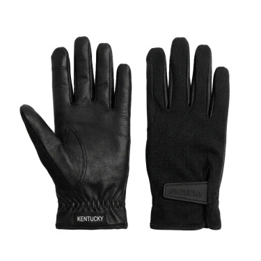 Sommer Reithandschuhe schwarz – atmungsaktiv, Grip | Equi-Clic