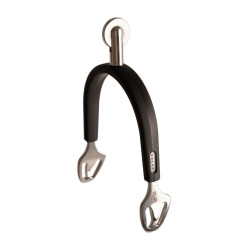 Reitsporen Edelstahl mit Gummi & Rowel 30 mm – Equi-Clic