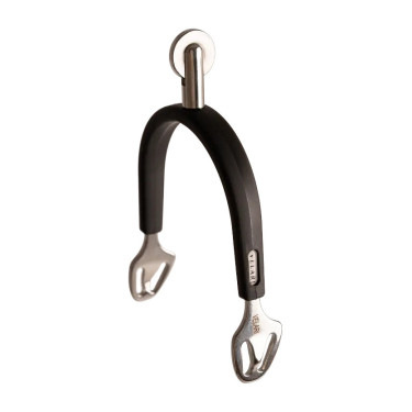 Reitsporen Edelstahl mit Gummi & Rowel 30 mm – Equi-Clic