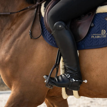 Reitsporen Edelstahl mit Gummi & Rowel 30 mm – Equi-Clic