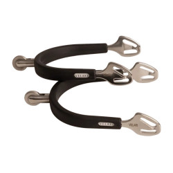 Reitsporen Edelstahl mit Gummi, Rowel 30 mm – Velari | equi-clic