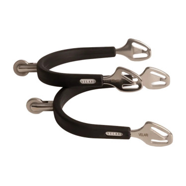 Reitsporen Edelstahl mit Gummi, Rowel 30 mm – Velari | equi-clic