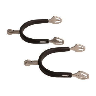 Reitsporen Edelstahl mit Gummi, Rowel 30 mm – Velari | equi-clic