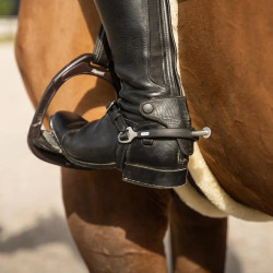 Reitsporen Edelstahl mit Gummi, Rowel 30 mm – Velari | equi-clic