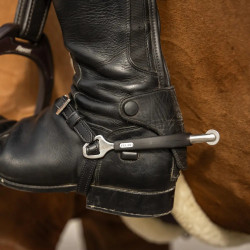 Reitsporen Edelstahl mit Gummi, Rowel 30 mm – Velari | equi-clic