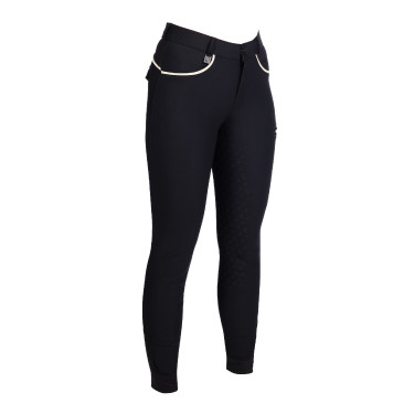 Reithose Limone- Silikon-Kniebesatz HKM Damen