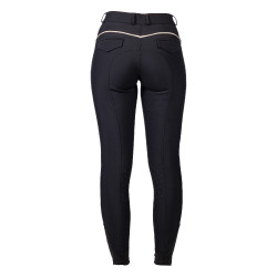 Reithose Limone- Silikon-Kniebesatz HKM Damen
