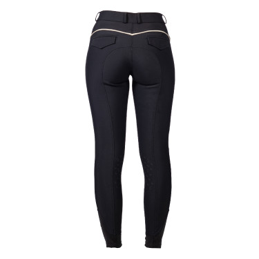 Reithose Limone- Silikon-Kniebesatz HKM Damen