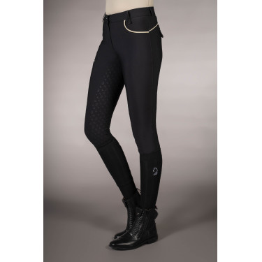 Reithose Limone- Silikon-Kniebesatz HKM Damen