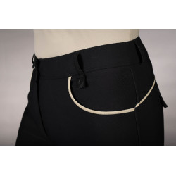 Reithose Limone- Silikon-Kniebesatz HKM Damen