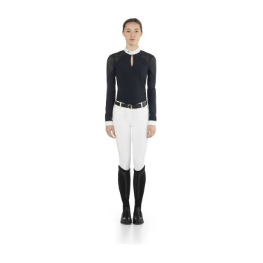 Damen Turnier-Poloshirt Langarm EGO7 Teresa – Reiten