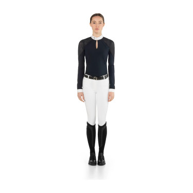 Damen Turnier-Poloshirt Langarm EGO7 Teresa – Reiten