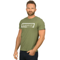 T-Shirt Herren Balao Flags & Cup Olive Grün T-Shirt Herren Balao Flags & Cup Olive Grün