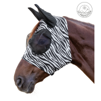 Waldhausen Fliegenmaske Puck Zebra Schwarz / Weiß