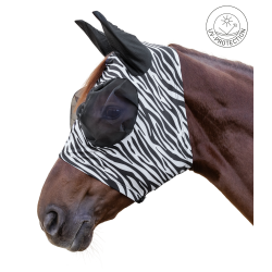 Fliegenmaske fürs Pferd Zebra-Look – Waldhausen