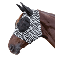 Waldhausen Fliegenmaske Puck Zebra Schwarz / Weiß