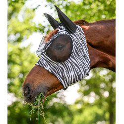 Fliegenmaske fürs Pferd Zebra-Look – Waldhausen