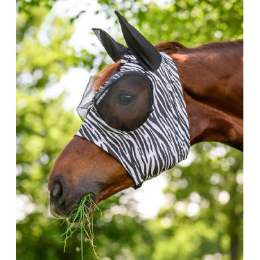 Fliegenmaske fürs Pferd Zebra-Look – Waldhausen