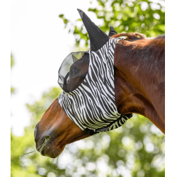 Fliegenmaske fürs Pferd Zebra-Look – Waldhausen