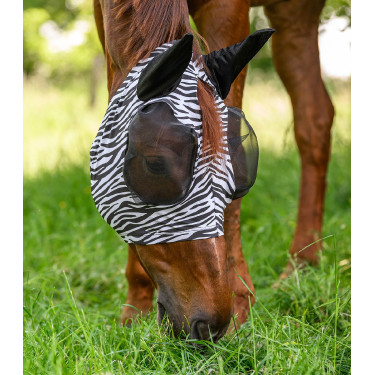 Fliegenmaske fürs Pferd Zebra-Look – Waldhausen