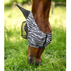 Fliegenmaske fürs Pferd Zebra-Look – Waldhausen
