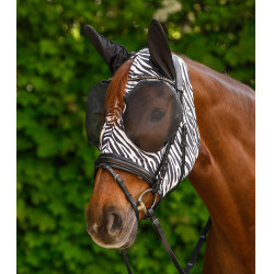 Fliegenmaske fürs Pferd Zebra-Look – Waldhausen