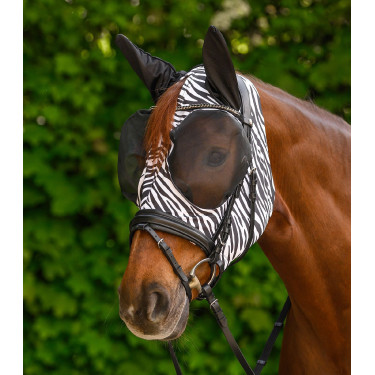 Fliegenmaske fürs Pferd Zebra-Look – Waldhausen