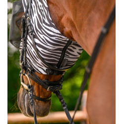 Fliegenmaske fürs Pferd Zebra-Look – Waldhausen